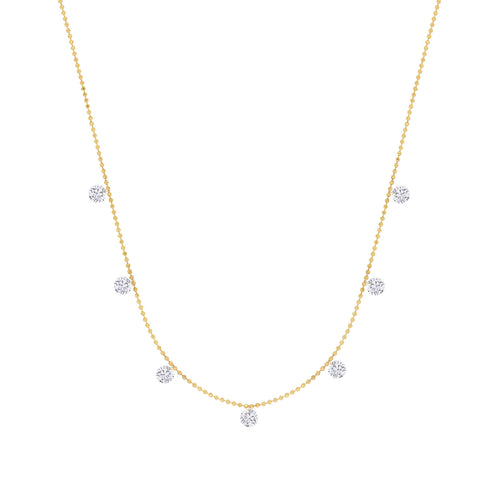 Classic Seven Naked Diamond Necklace 