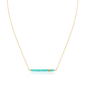 Classic Turquoise Necklace with Adjustable Chain