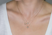 Load image into Gallery viewer, Classic Brilliant Bezel Diamond in Square-Shaped Necklace