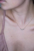 Load image into Gallery viewer, Trio Drop Diamond Gold Necklace