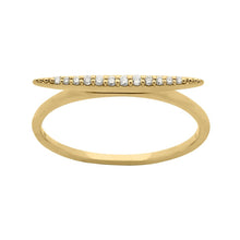 Load image into Gallery viewer, Classic Micro Pave Diamond Bar Ring