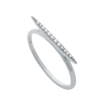 Load image into Gallery viewer, Classic Micro Pave Diamond Bar Ring