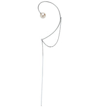 Load image into Gallery viewer, Woman Power Akoya Pearl Gold Chain Cuff Earring