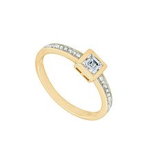 Load image into Gallery viewer, Classic Infinity Princess Cut Diamond Ring