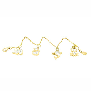 Little Zoo Floating Diamonds Charm Bracelet