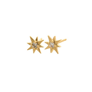 Mini Star Diamond Earrings