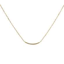 Load image into Gallery viewer, The beautiful half-moon diamond necklace