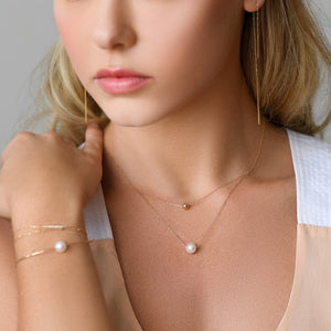 Duo Akoya White Pearls Necklace