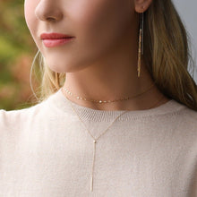 Load image into Gallery viewer, Classic Diamond Necklace with an Adjustable Chain