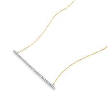 Load image into Gallery viewer, Chic Diamond Bar Necklace featured in Classic Collection