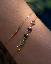 Load image into Gallery viewer, Multi Color Gemstones Gold Bracelet