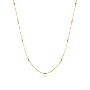 Classic Diamond Beads Long Necklace 