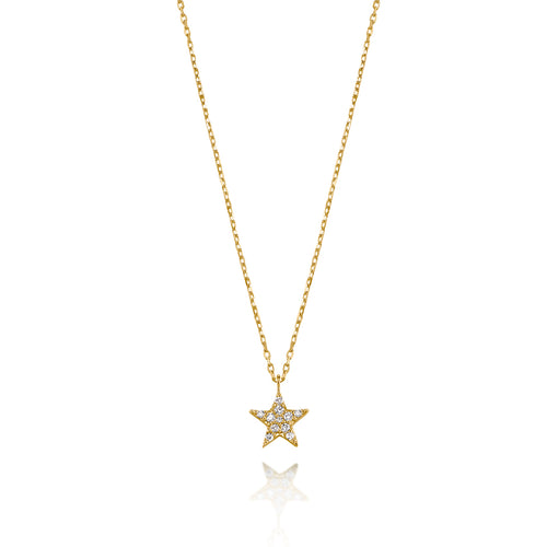 Geometric and Classic Angel Number Diamond Star Necklace