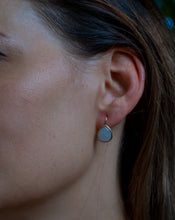 Load image into Gallery viewer, Labradorite Gemstone (Moonstone) Gold Earrings