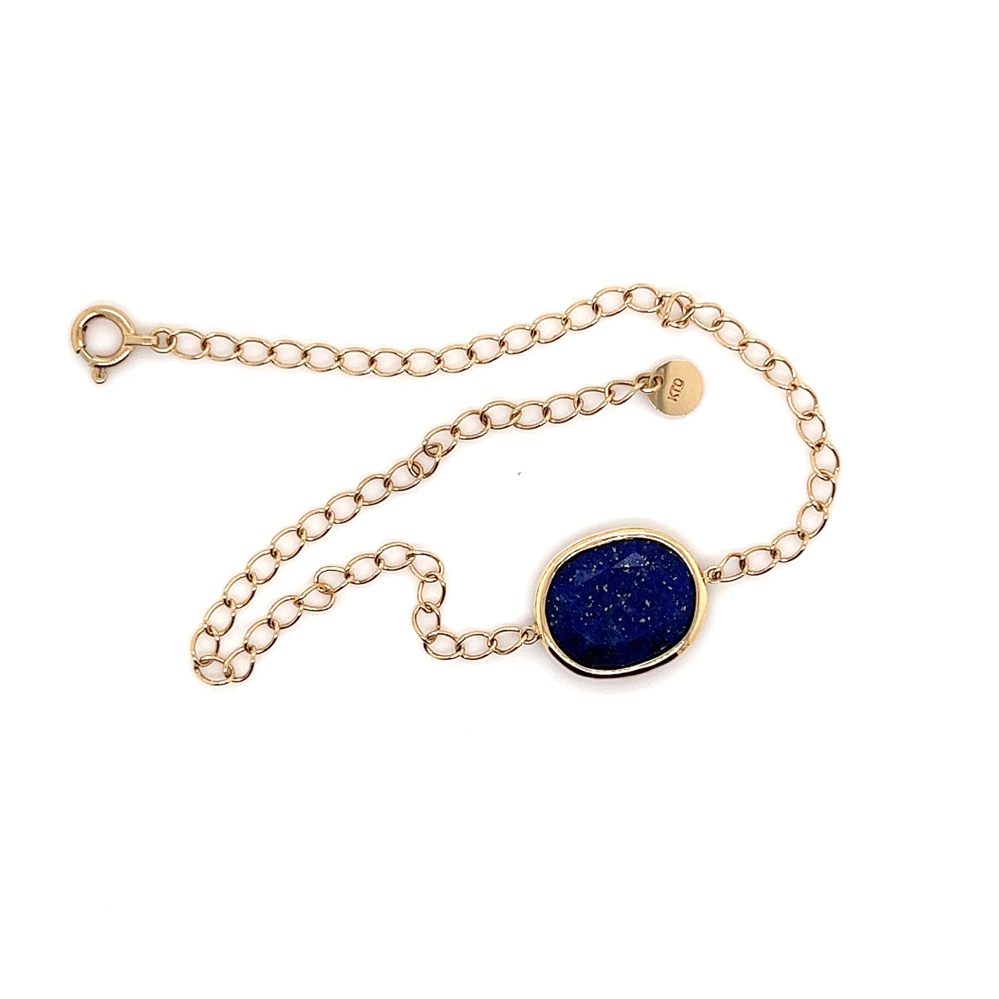 Magical Gemstone Lapis Lazuli Gold Bracelet