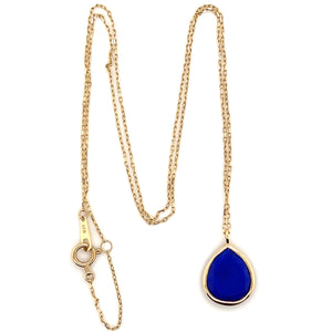 Magical Lapis Lazuli Gemstone Gold Neckalce