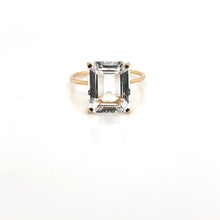 Load image into Gallery viewer, Quartz Color Gemstone Octagon Cut Gold Ring