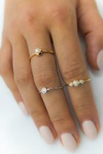 Load image into Gallery viewer, Classic Half Moon Diamond Gold Ring