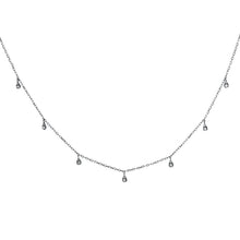 Load image into Gallery viewer, Seven Diamond Drop Necklace 