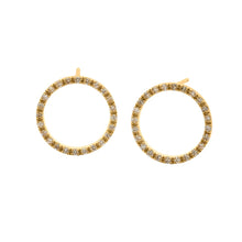 Load image into Gallery viewer, Chic-Chic Diamond Circle Studs Earrings 