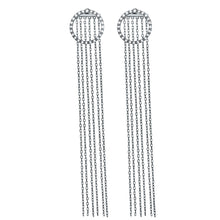 Load image into Gallery viewer, Chic-Chic Diamond Circle Long Earrings 