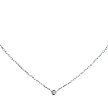 Load image into Gallery viewer, Petite Diamond Bezel Setting Necklace 
