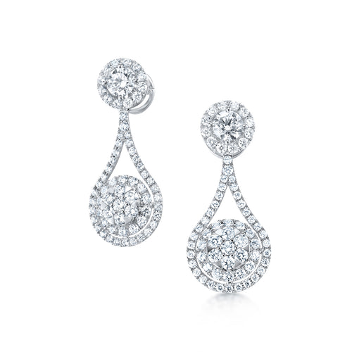 Bridal Classic Two Way Wear Diamond Earrings
